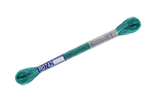 Нитки для вышивания " Gamma" мулине 100% вискоза 8 м R0742 т. голубой