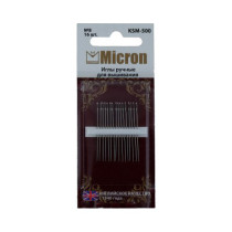 Иглы для шитья ручные " Micron" для вышивания KSM- 500 в блистере 16 шт. 8