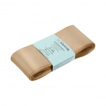 Лента атласная 50 мм ( 2 ") "Gamma" ФАСОВКА 5.4 м №093 бежевый