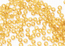 Бисер Чехия круглый 08/0 50 г 10050h прозрачный янтарный квадратное отверстие
